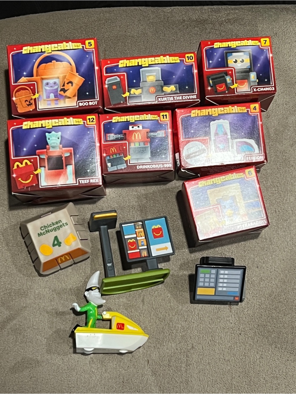 McDonald’s changeable lot of 11 moon man Lil McDonald’s